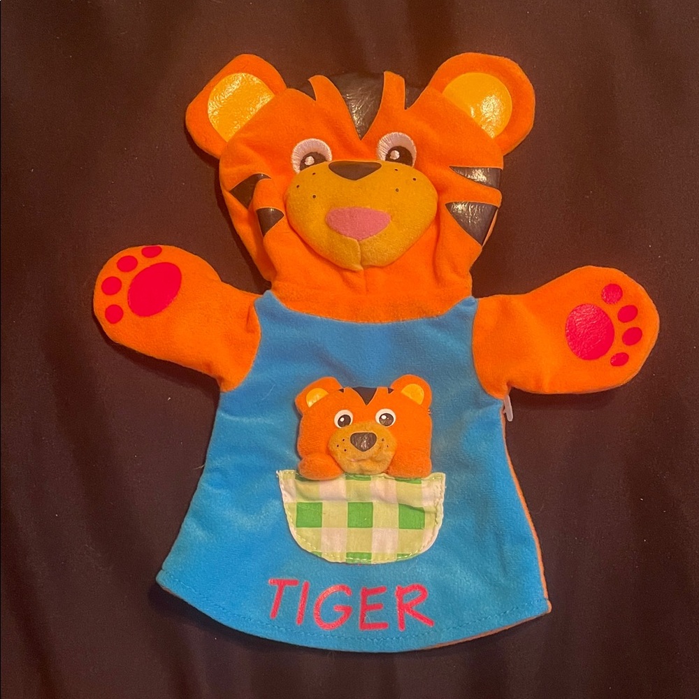 Rare Vintage Baby Einstein Tiger Puppet like new